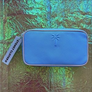🆕 Stoney Clover Lane Palm Tree Embossed Vegan Leather Small Pouch PB Exclusive